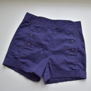 High Rise Button Up Shorts